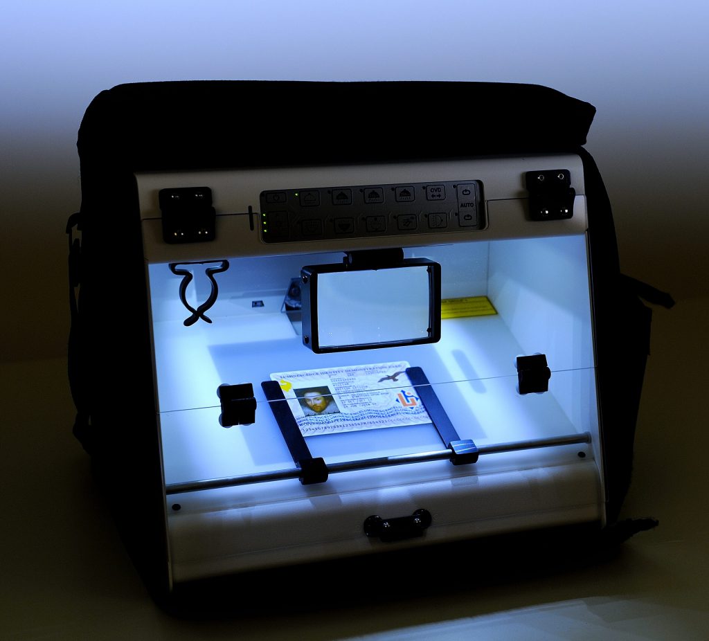 The eye-D2 is a cost-effective system for the visual examination of passports and other ID documents, providing facilities for the verification of security features as well as detecting alterations or tampering.