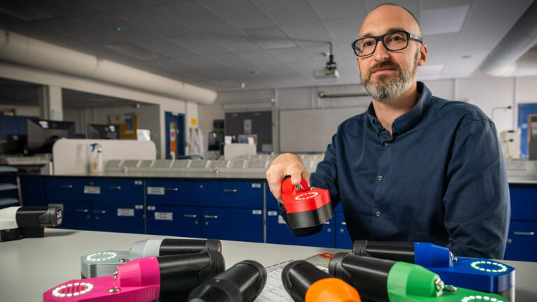 Chris Pudney contraSCAN drug detector device